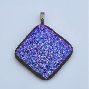 Dichroic Glass Pendant #2564